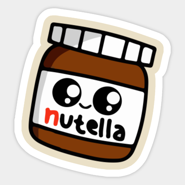  Cute  Nutella  Kawaii  Pegatina TeePublic MX